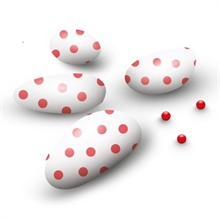 CONFETTI CIOCCOLATO CON POIS ROSSO 500GR
