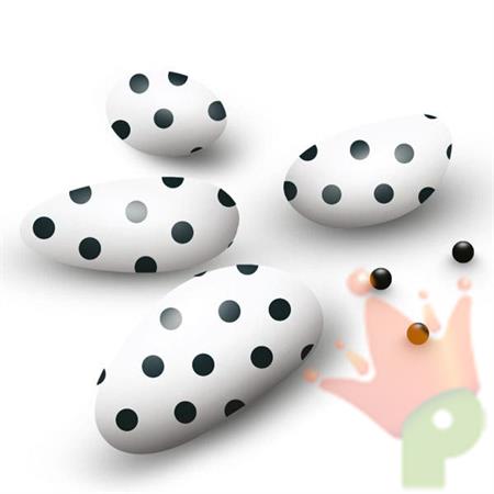 CONFETTI CIOCCOLATO CON POIS NERI 500GR