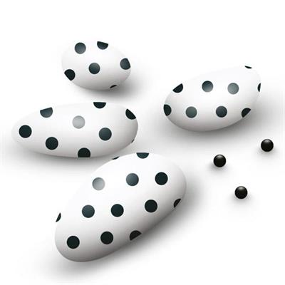CONFETTI CIOCCOLATO CON POIS NERI 500GR