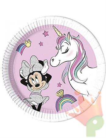 PIATTI 23CM MINNIE UNICORN 8PZ