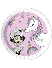 PIATTI 23CM MINNIE UNICORN 8PZ