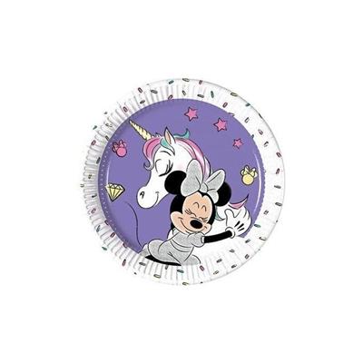 PIATTI 20CM MINNIE UNICORN 8PZ