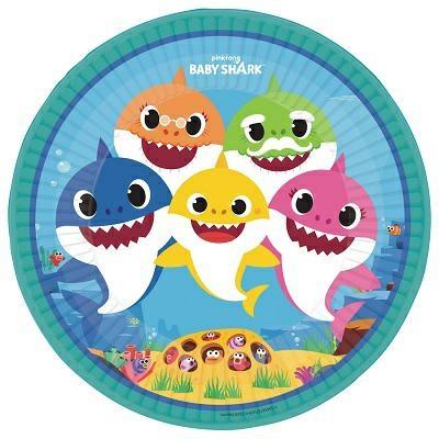 PIATTI 23CM BABY SHARK 8PZ