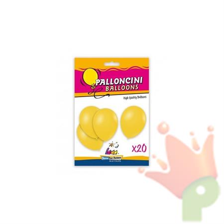 PALLONCINI 10INCH 26CM GIALLO 11 20PZ