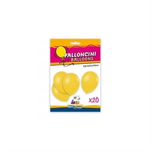 PALLONCINI 10INCH 26CM GIALLO 11 20PZ