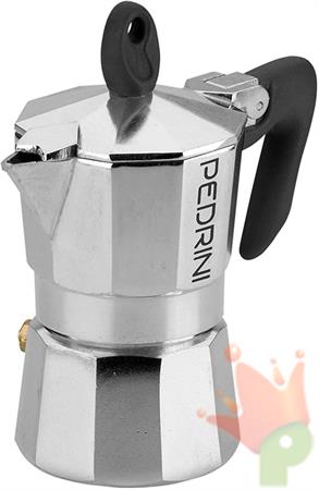 CAFFETTIERA BRILLANTINATA MANICO NERO 2TZ