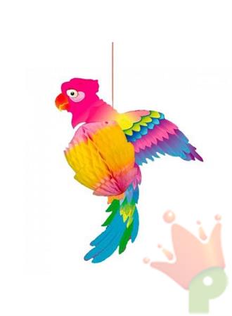 PAPPAGALLO IN CARTA 25CM