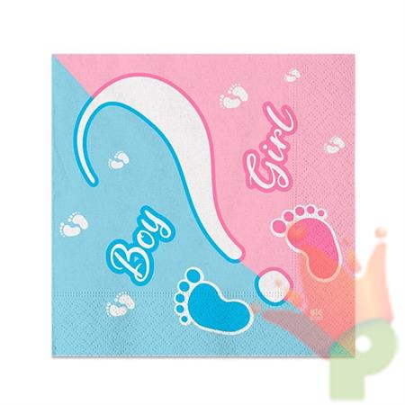 TOVAGLIOLI 25X25 BABY GIRL OR BOY? 20PZ