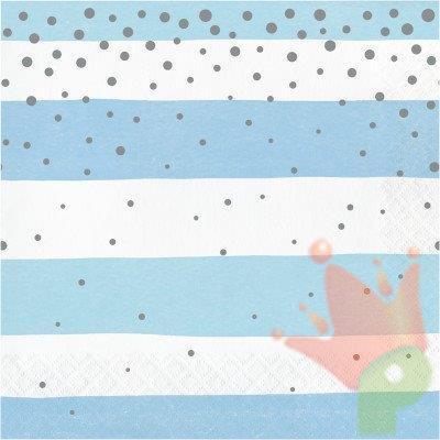 TOVAGLIOLI 33X33 BLU E SILVER CELEBRATION 16PZ