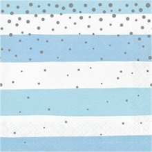 TOVAGLIOLI 33X33 BLU E SILVER CELEBRATION 16PZ