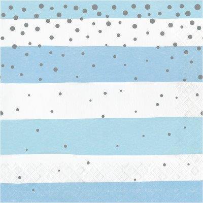 TOVAGLIOLI 33X33 BLU E SILVER CELEBRATION 16PZ