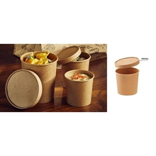 CONTENITORE CON COPERCHIO AVANA 9,8X7,5XH.10CM 470ML 25PZ