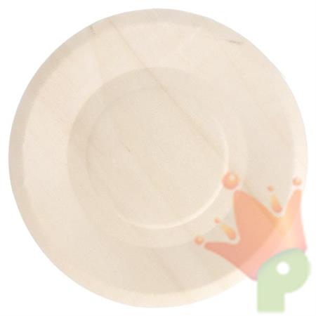 PIATTO ROTONDO 15,5CM LEGNO 50PZ
