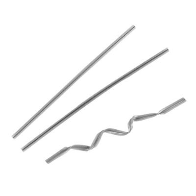 NASTRI CHIUDI SACCHETTI 9,5CM ARGENTO 100PZ