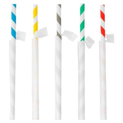 CANNUCCE A STRISCE IMBUSTATE 20CM COLORI VARI