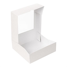 SCATOLA PER PASTICCERIA CON FINESTRA 18X18X7,5CM