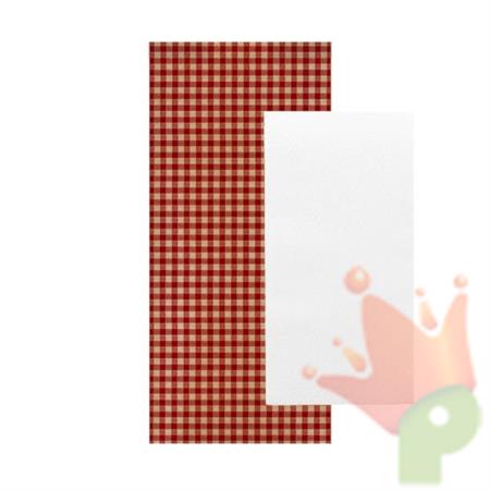 PORTAPOSATE 11X25CM ROSSO VICHY 150PZ
