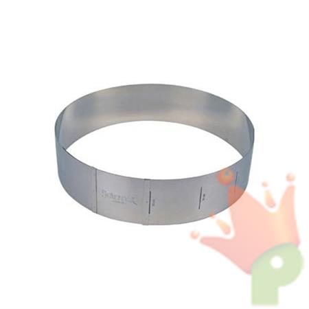 ANELLO PER TORTE IN ACCIAIO INOX 18/30CM