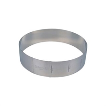 ANELLO PER TORTE IN ACCIAIO INOX 18/30CM