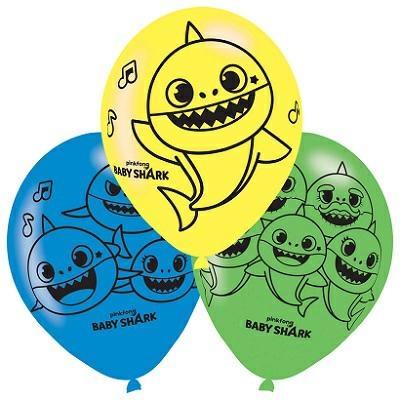 PALLONCINI 11INCH 27,5CM BABY SHARK 6PZ