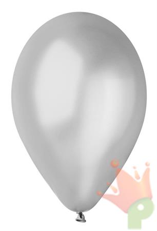PALLONCINI 10INCH - 26CM ARGENTO METAL 16PZ