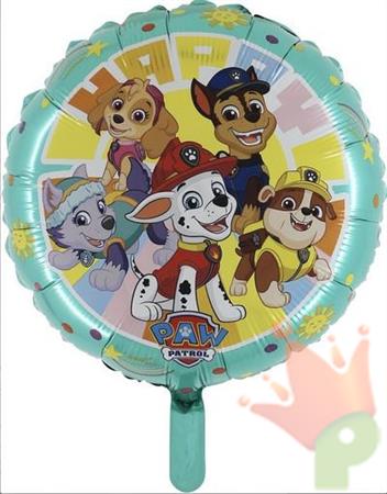 PALLONCINO MYLAR 18INCH 45CM PAW PATROL