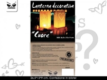 LANTERNA DECORATIVA CUORE 26,5X15X9CM
