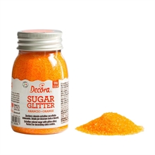 ZUCCHERO GLITTER ARANCIO 100GR