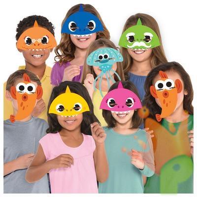 MASCHERE IN CARTONCINO BABY SHARK 8PZ