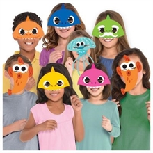 MASCHERE IN CARTONCINO BABY SHARK 8PZ