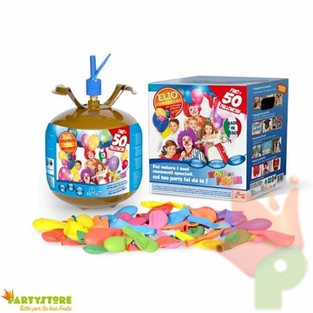 BOMBOLA ELIO 50 PALLONCINI 6,9LT CON SISTEMA EASY FILL