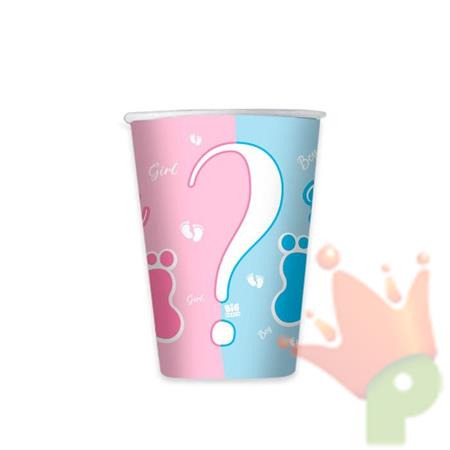 BICCHIERI 200CC BABY GIRL OR BOY? 8PZ