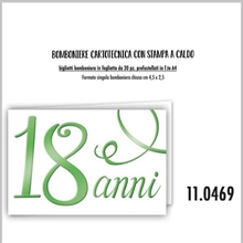 BIGLIETTINI PER BOMBONIERA 18 ANNI 20PZ
