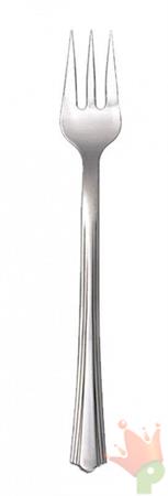 MINI FORCHETTA METAL 100MM NIKEL CROMATO 40PZ