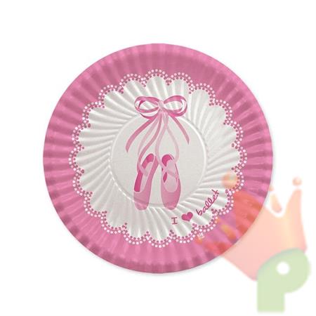 PIATTI 18CM I LOVE BALLET 8PZ