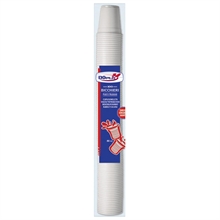 BICCHIERI 80CC BIANCO 100PZ