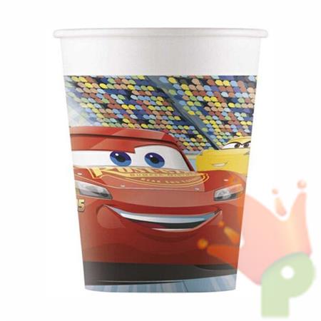BICCHIERI 200ML CARS 3 8PZ