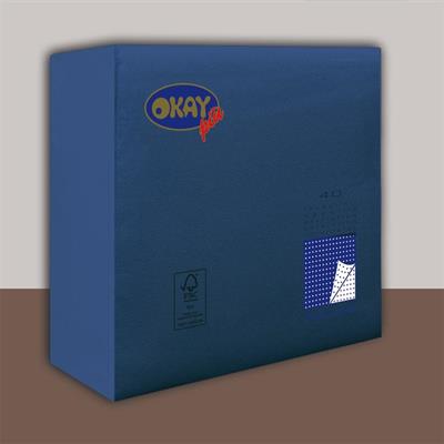 TOVAGLIOLI 38X38 2V BLU NOTTE PUNTA/PUNTA 40PZ