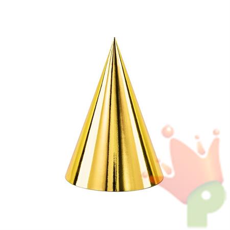 CAPPELLINI IN CARTA 16CM ORO 6PZ