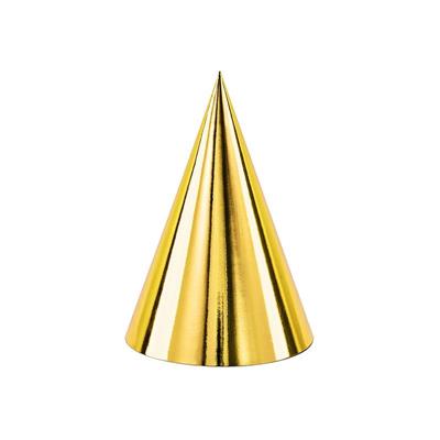 CAPPELLINI IN CARTA 16CM ORO 6PZ