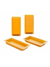 SET 2 STAMPI IN SILICONE PER TORRONE EFFETTO LEGNO + QUADRATI