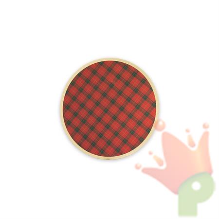 SOTTOBICCHIERI 9CM TARTAN 8PZ
