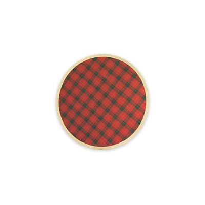 SOTTOBICCHIERI 9CM TARTAN 8PZ