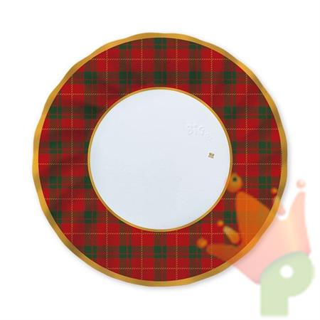 PIATTI 25CM TARTAN 6PZ