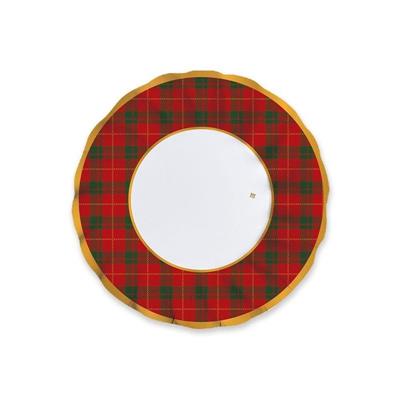 PIATTI FONDI 24CM TARTAN 6PZ