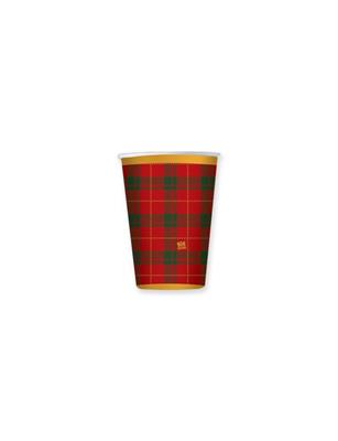BICCHIERI 200CC TARTAN 8PZ
