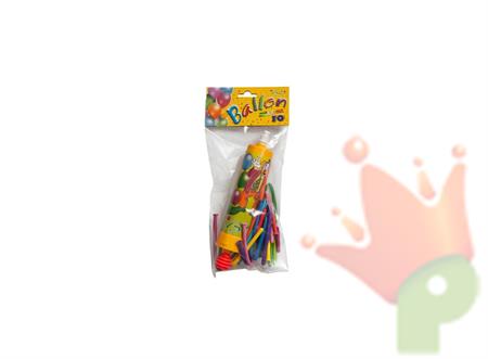 POMPA + 10 PALLONCINI PRESTIGIATORE