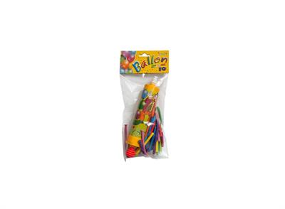 POMPA + 10 PALLONCINI PRESTIGIATORE