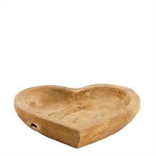 VASSOIO IN LEGNO FORMA CUORE 25X25X4,5CM