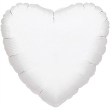 PALLONCINO 17INCH MYLAR CUORE BIANCO